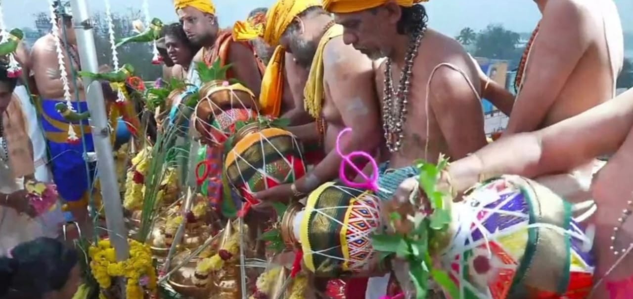 பழனி திருஆவினன்குடி கோயிலில் கும்பாபிஷேகம்..,