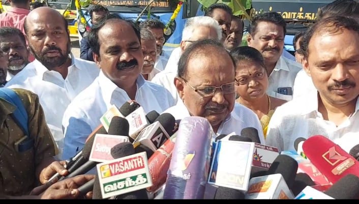 7 புதிய பேருந்துகளை தொடங்கி வைத்த அமைச்சர்கள்..,