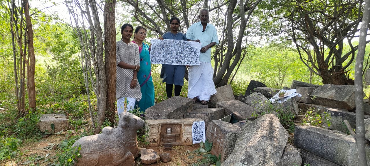 புதுக்கோட்டை அருகே பழைய கோயில் ஒன்று கண்டுபிடிப்பு..,