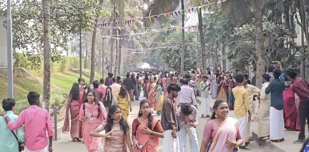 கோவை ஈச்சனாரி பகுதி கல்லூரியில் பொங்கல் கொண்டாட்டம்..,