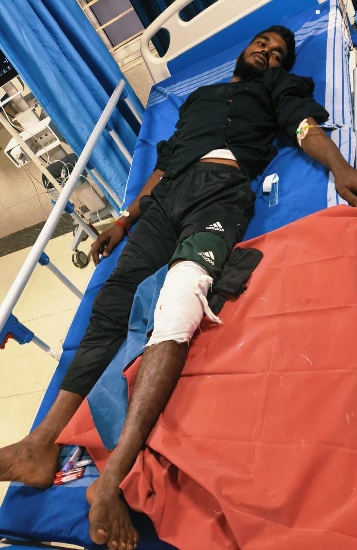 எஸ்.ஐ. யை வெட்டிய ரவுடி துப்பாக்கியால் சுட்டு பிடிப்பு..,