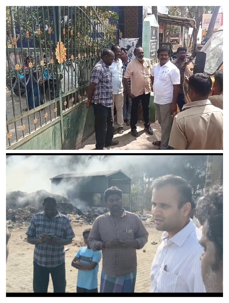 குப்பைகளை மலை போல் குவித்து வைத்துள்ள நகராட்சி..,