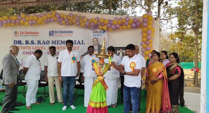 ஸ்ரீ சைத்தன்யா டெக்னோ பள்ளியில் பி.எஸ்.ராவ் நினைவு விளையாட்டு விழா..,