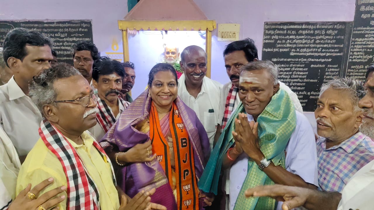வேட்பாளர் பிரிசில்லா பாண்டியன் தாமரைச் சின்னத்திற்கு தீவிரவாக்கு சேகரிப்பு..,