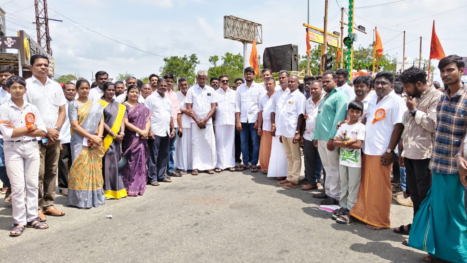 பல்வேறு கோரிக்கைகளை வலியுறுத்தி இந்து முன்னணி சார்பில் ஆர்ப்பாட்டம்..,