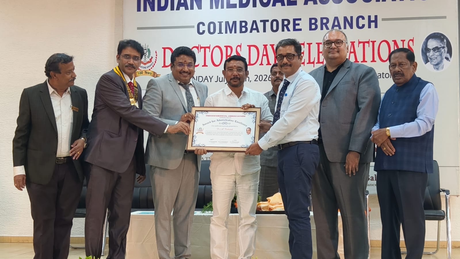 கோவையில் இந்திய மருத்துவச் சங்கம் சார்பில் மருத்துவர்கள் தின விழா..,